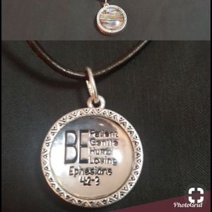 Premier Design scripture/stone reversible necklace